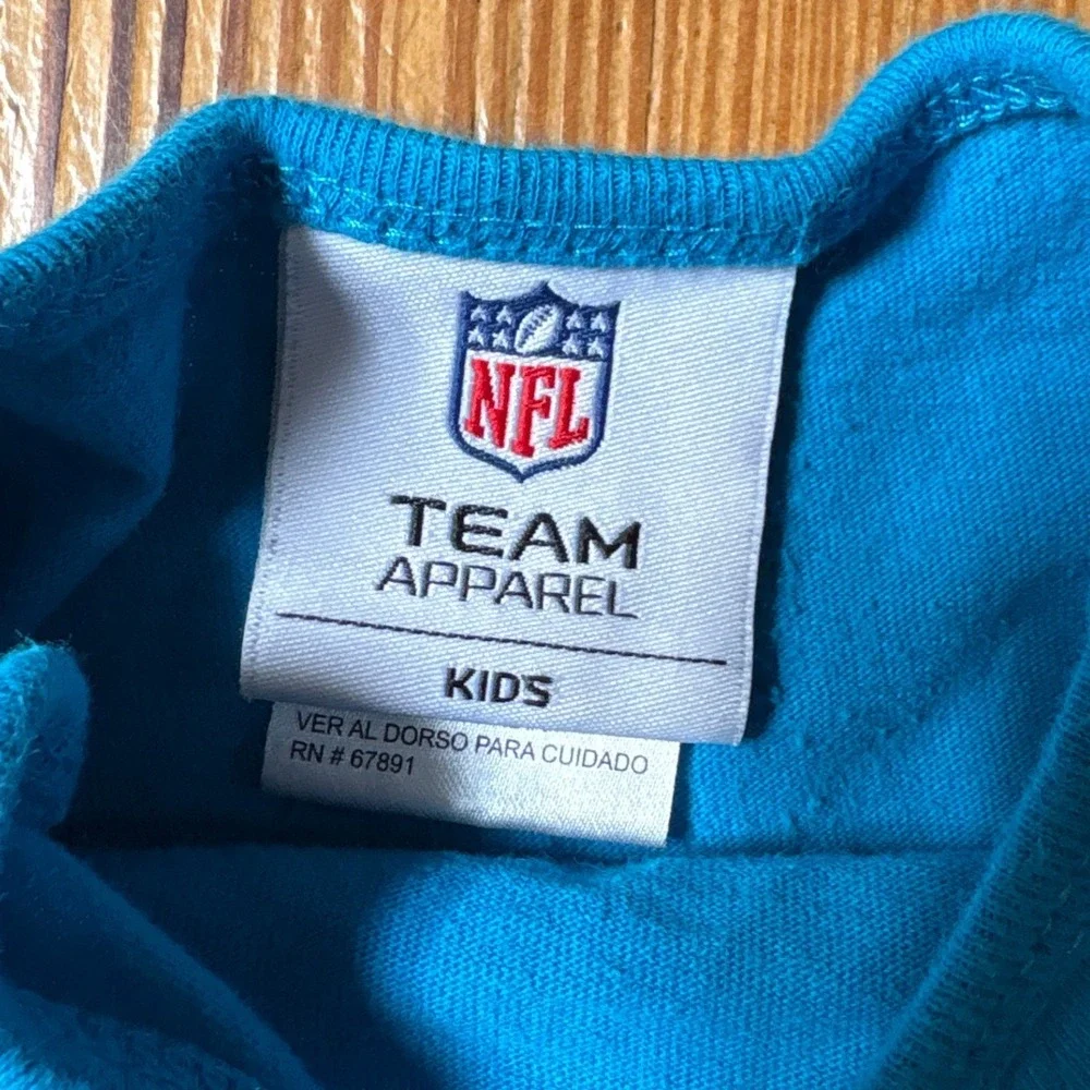 NFL Team Apparel Bodysuit Kids Blue Carolina Panthers Football SIZE 6/9 M